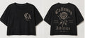 WOMEN'S ROSE TEE VINTAGE WASH CROPPED TEE